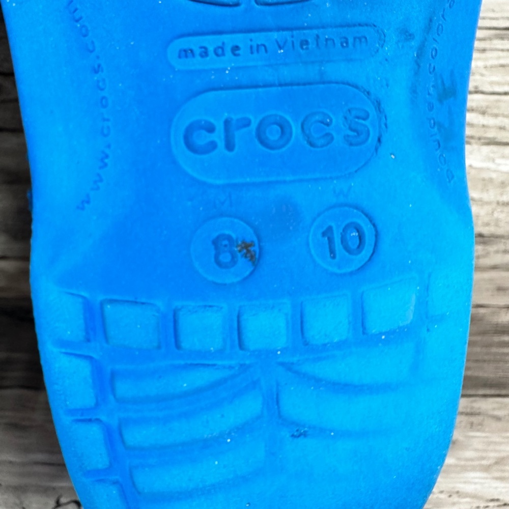 Croc Classic Baya ClogsBlue Light Water Sandals Unisex Mens 8 Womens 10 - Picture 13 of 13